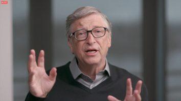 Bill Gates seen speaking virtually after announcing the Lifetime Achievement Award (1)