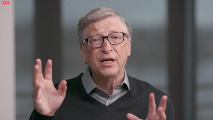 Bill Gates seen speaking virtually after announcing the Lifetime Achievement Award (1)