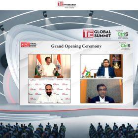 Vice President Venkaiah Naidu, Nithin Gadakari, Sridhar Reddy, Mahavir Sharma seen at virtual inauguration of TiE Global Summit 2020-2