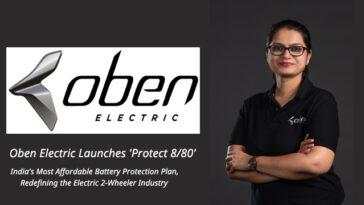 Oben Electric Launches 'Protect 8/80 India's Most Affordable Battery Protection Plan Redefining the Electric 2-Wheeler Industry